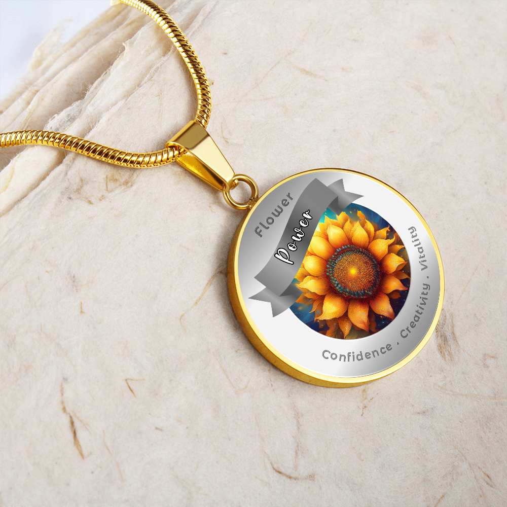 Sunflower - Affirmation Necklace - More Than CharmsMore Than Charms