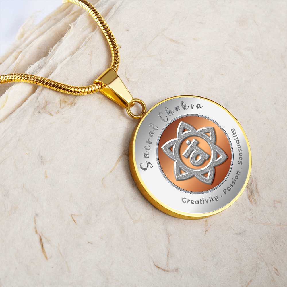 Sacral Chakra - Creativity Passion Sensuality - Affirmation Necklace - More Than CharmsMore Than Charms