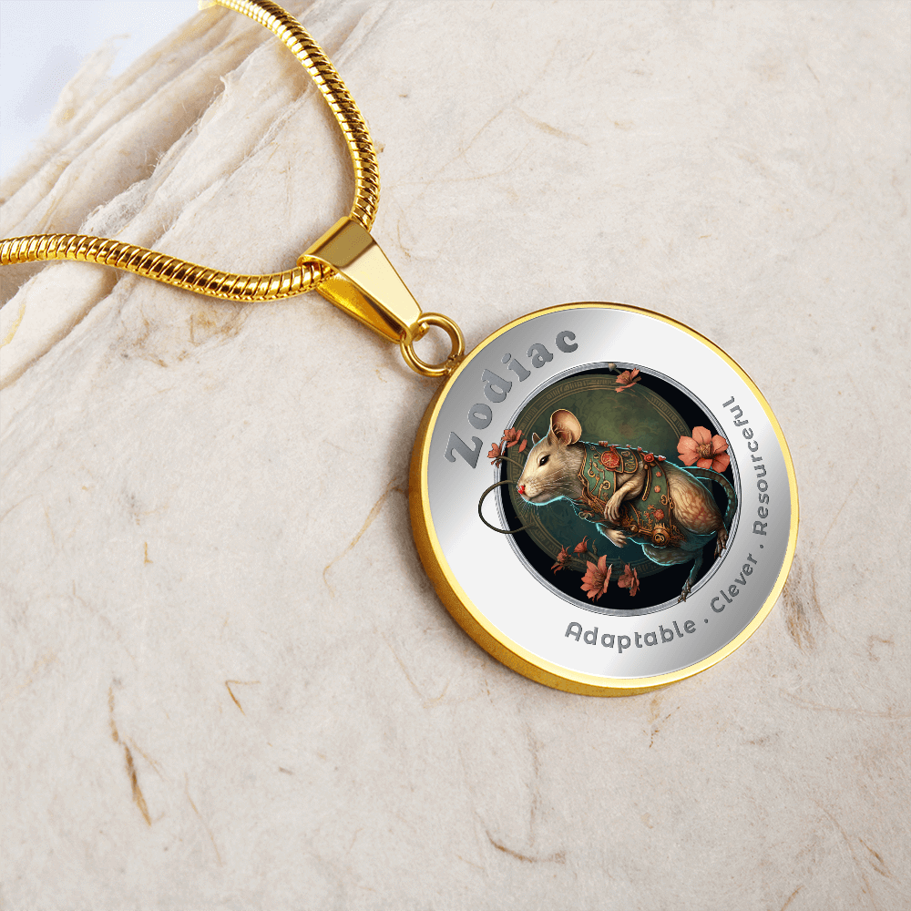 Rat - Chinese Zodiac - Affirmation Necklace - More Than CharmsMore Than Charms