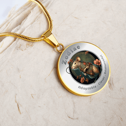 Rat - Chinese Zodiac - Affirmation Necklace - More Than CharmsMore Than Charms