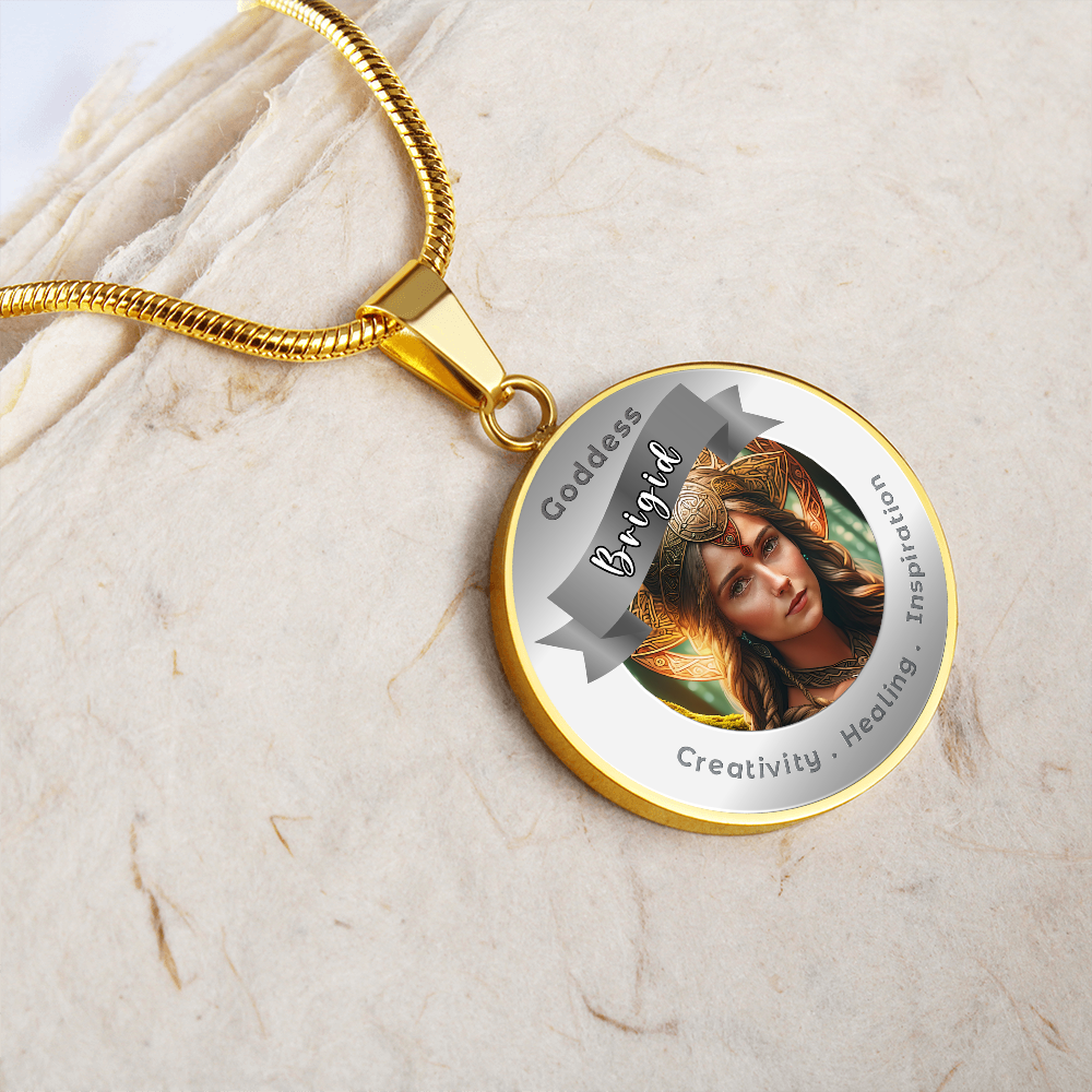 Brigid - Affirmation Pendant For Creativity . Healing . Inspiration -More Than CharmsMore Than Charms