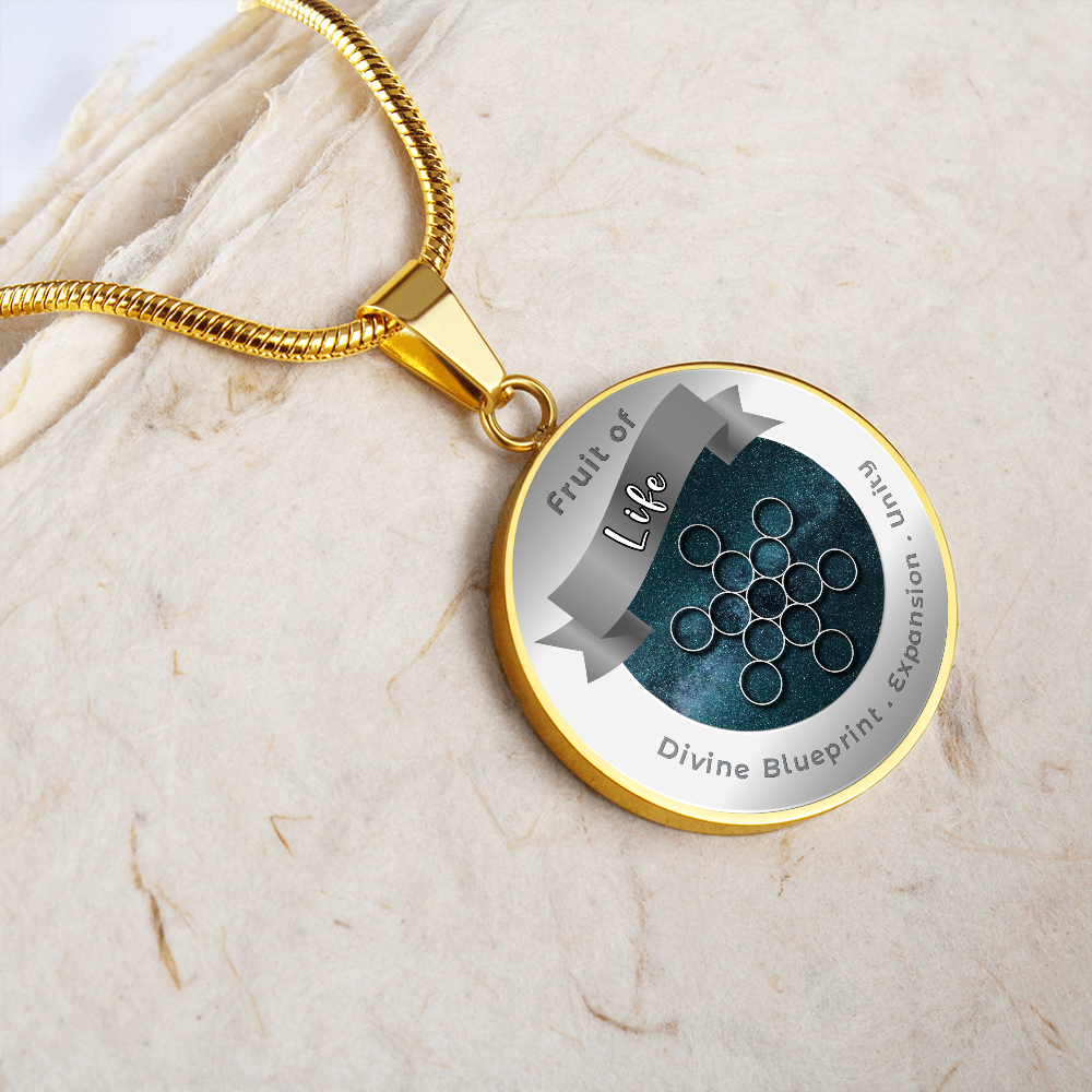 Fruit of Life - Expansion Unity Divine Blueprint - Affirmation Necklace - More Than CharmsMore Than Charms
