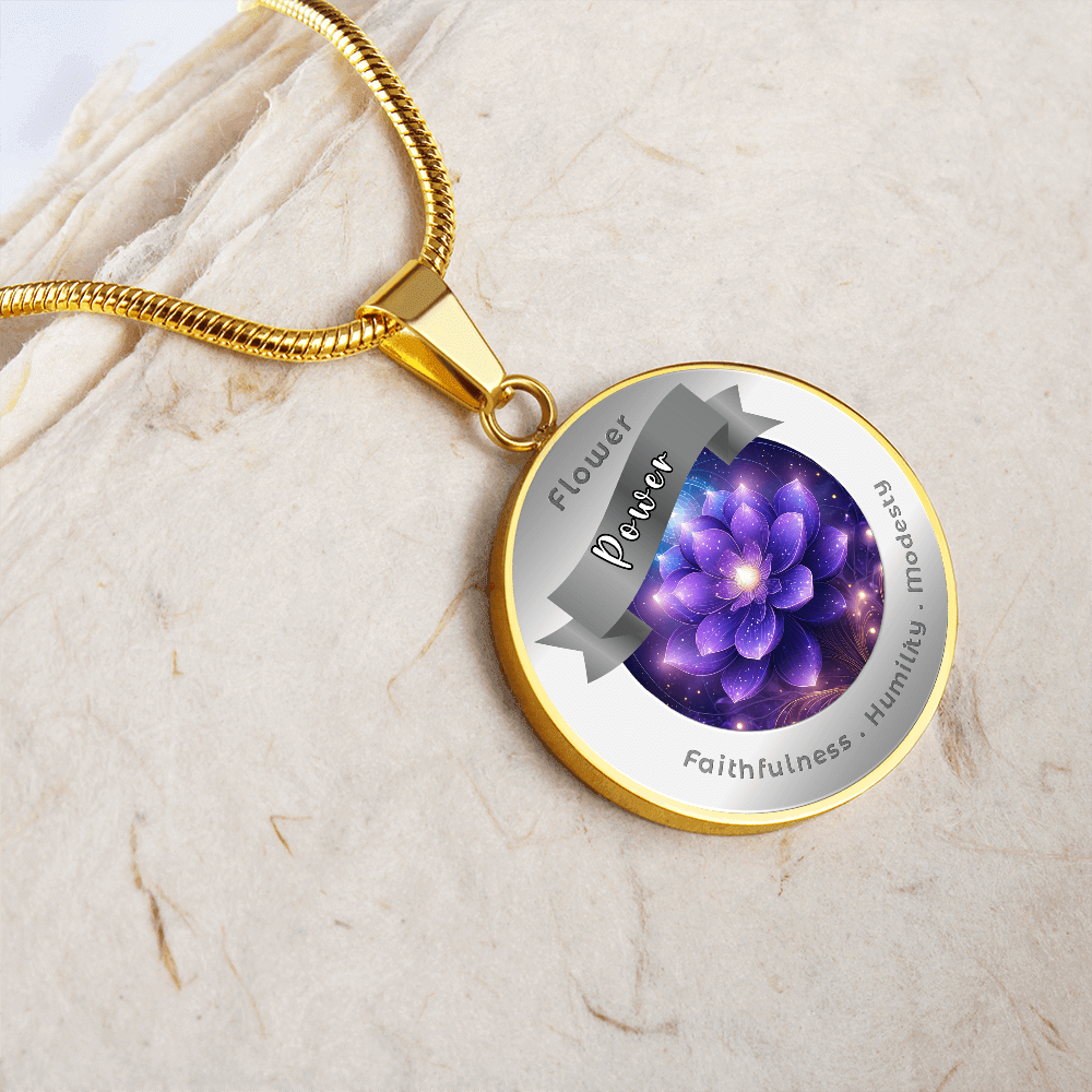 Violet - Affirmation Necklace - More Than CharmsMore Than Charms