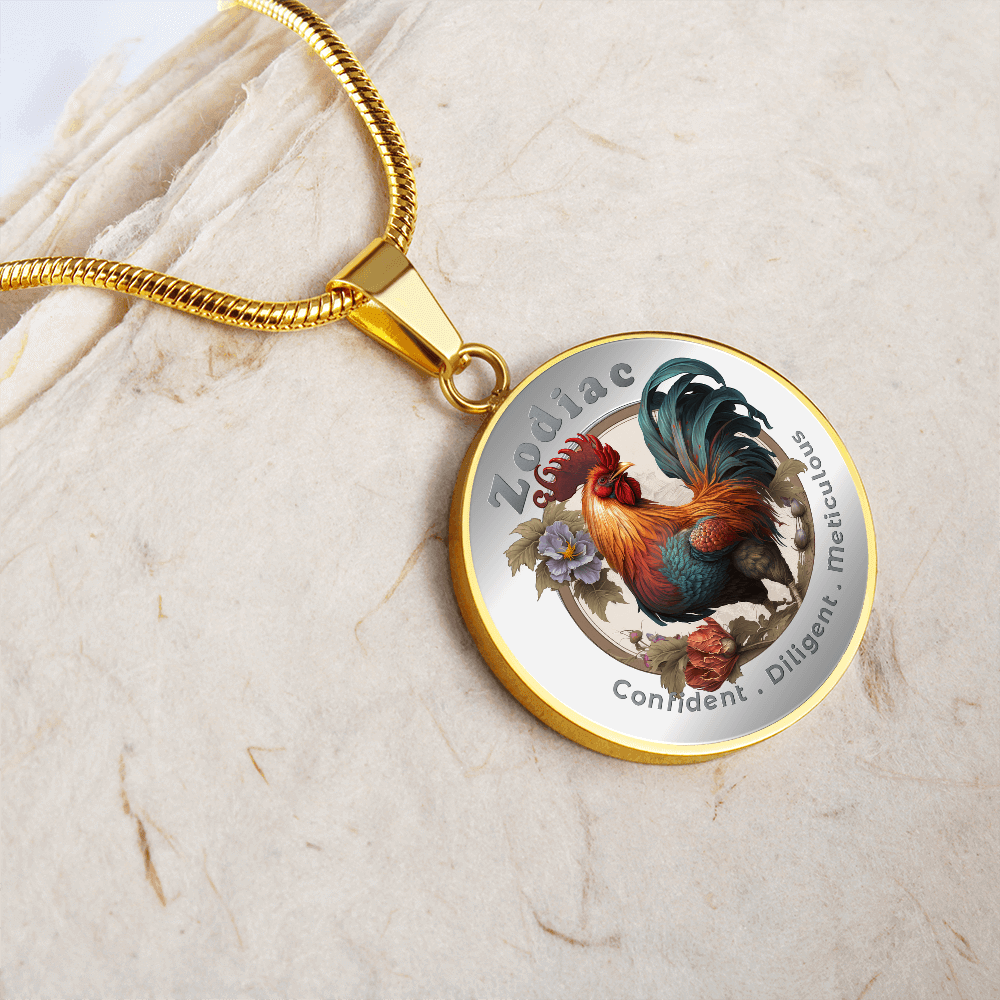 Rooster- Chinese Zodiac - Affirmation Necklace - More Than CharmsMore Than Charms