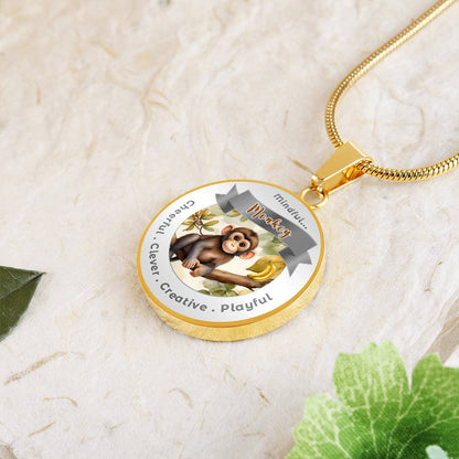 Monkey- Power Animal Affirmation Necklace - More Than CharmsMore Than Charms