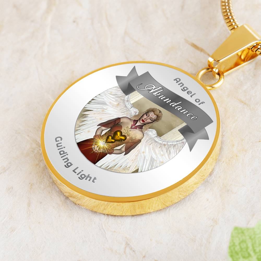 Abundance - Guardian Angel Affirmation Necklace - More Than CharmsMore Than Charms
