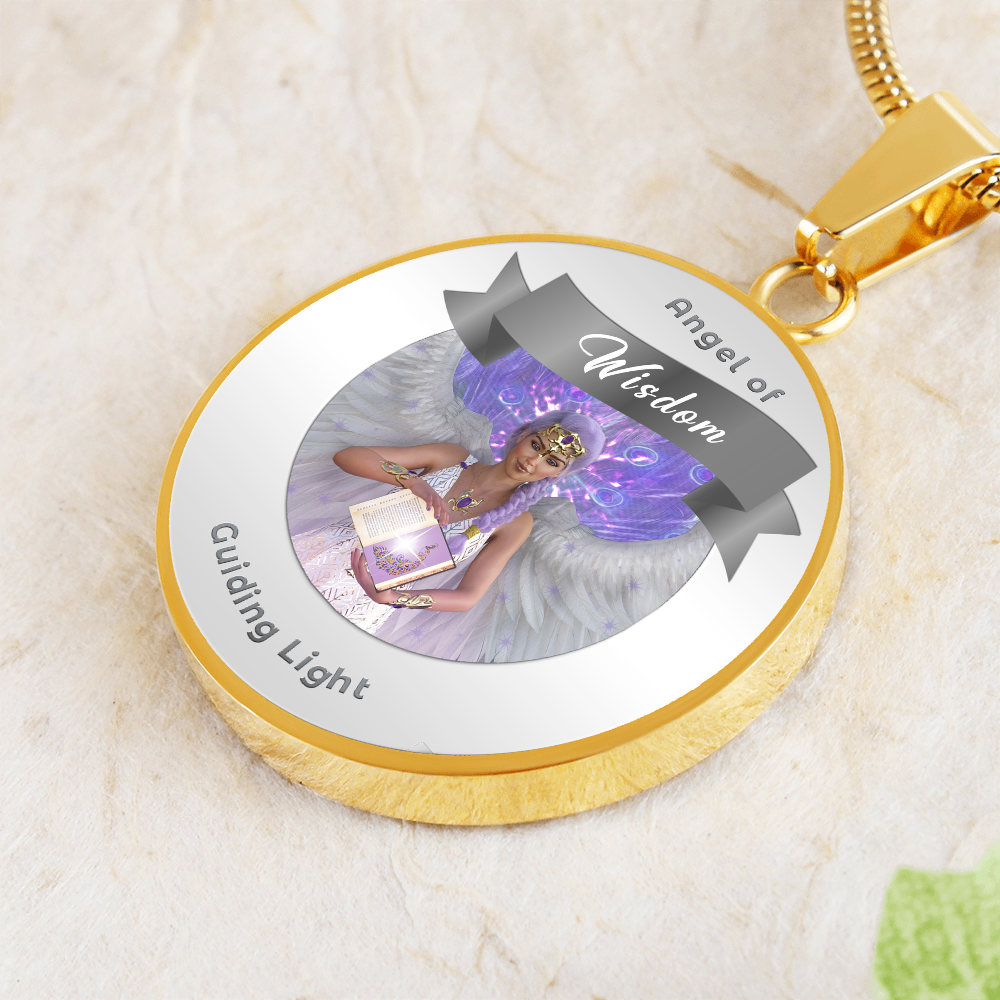 Wisdom - Guardian Angel Affirmation Necklace - More Than CharmsMore Than Charms