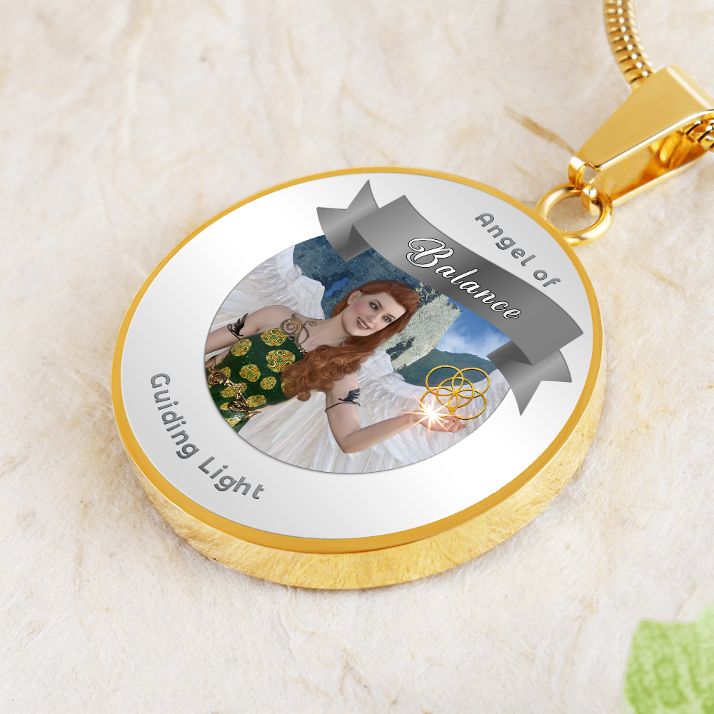 Balance - Guardian Angel Affirmation Necklace - More Than CharmsMore Than Charms
