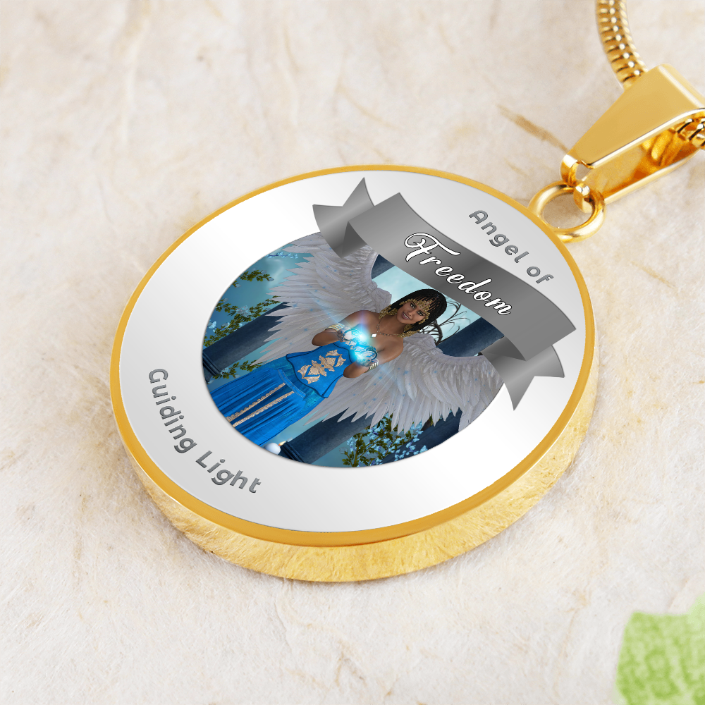 Freedom - Guardian Angel Affirmation Necklace - More Than CharmsMore Than Charms