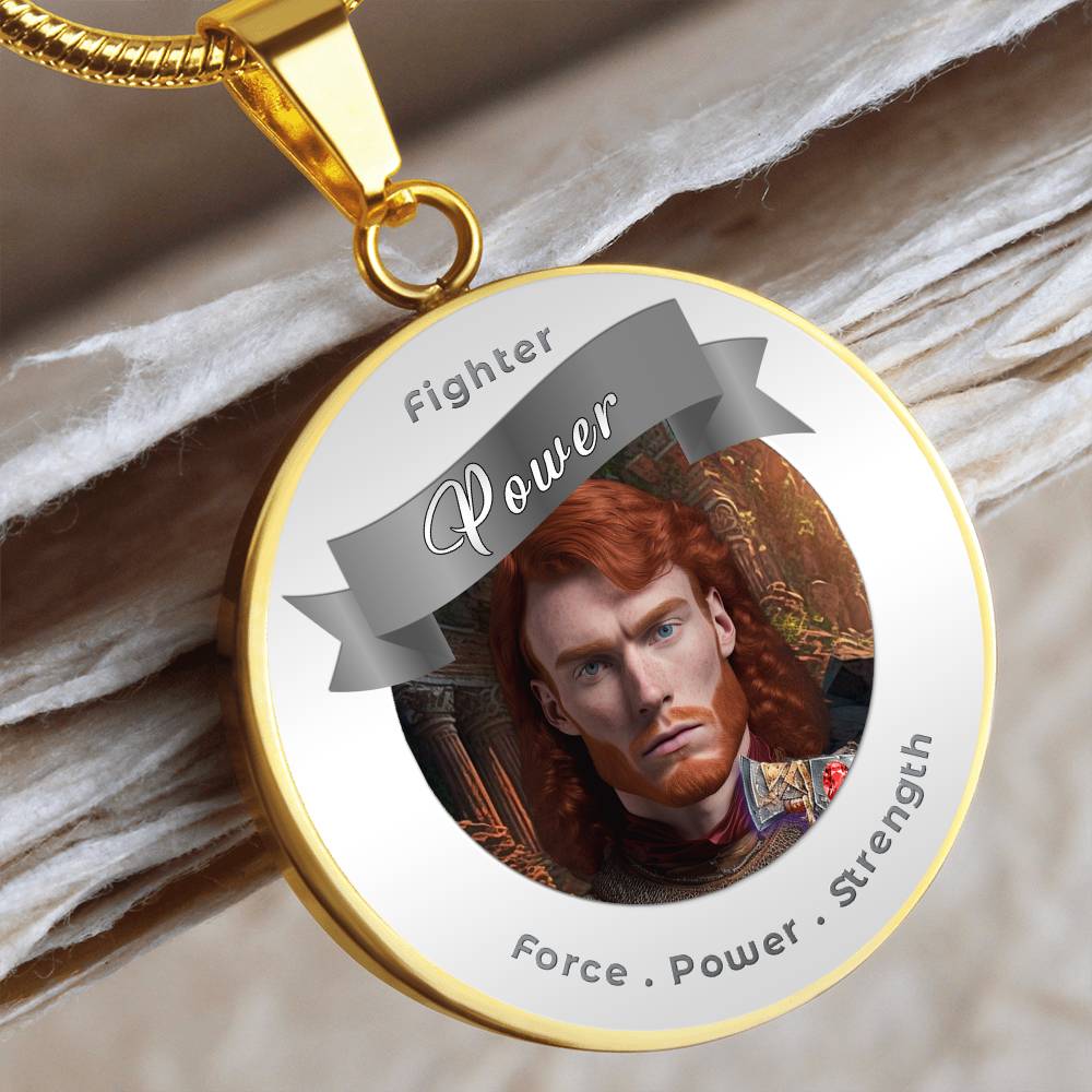 Fighter - RPG Fantasy Affirmation Necklace - More Than CharmsMore Than Charms