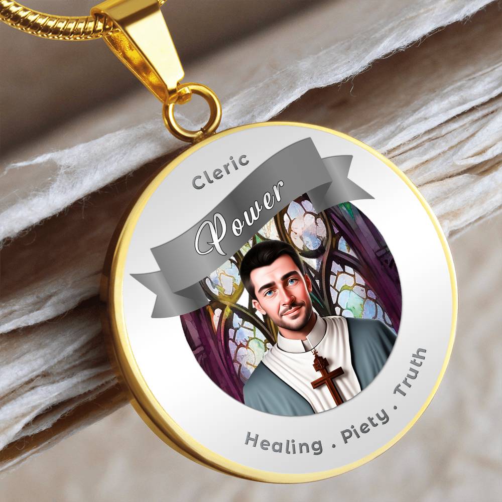 Cleric - RPG Fantasy Affirmation Necklace - More Than CharmsMore Than Charms