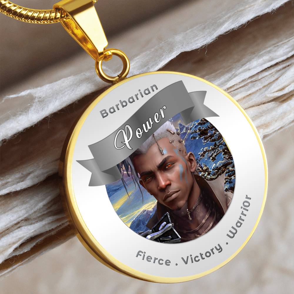 Barbarian - RPG Fantasy Affirmation Necklace - More Than CharmsMore Than Charms