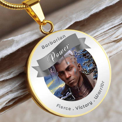 Barbarian - RPG Fantasy Affirmation Necklace - More Than CharmsMore Than Charms