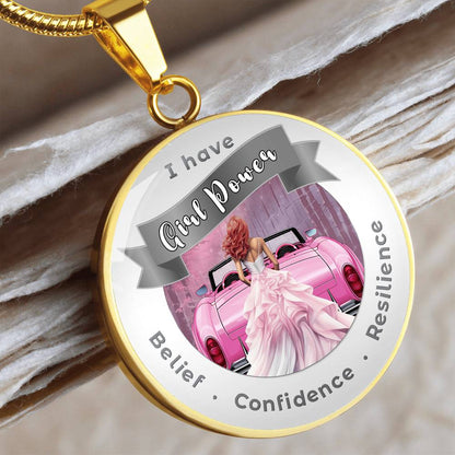 Girl Power - Red - Affirmation Necklace