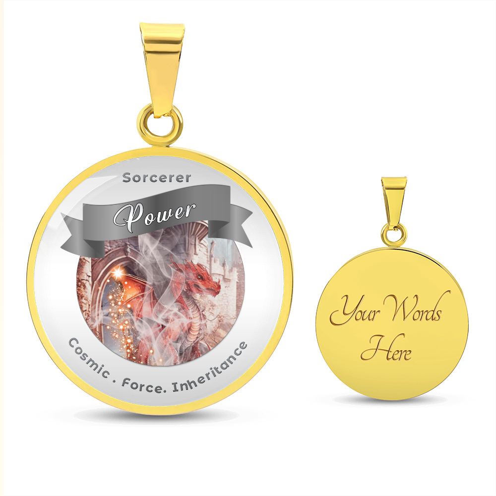 Sorcerer 2 - RPG Fantasy Affirmation Necklace - More Than CharmsMore Than Charms