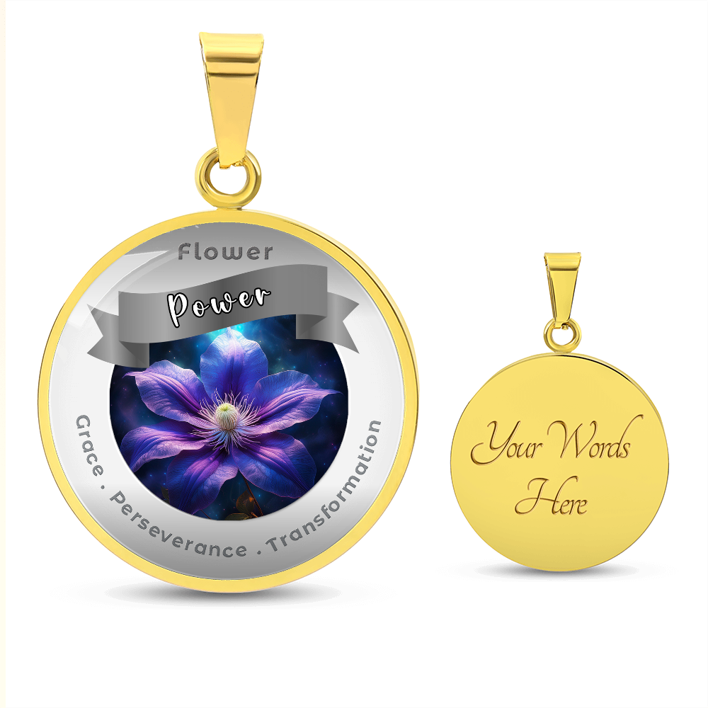 Clematis - Affirmation Necklace - More Than CharmsMore Than Charms