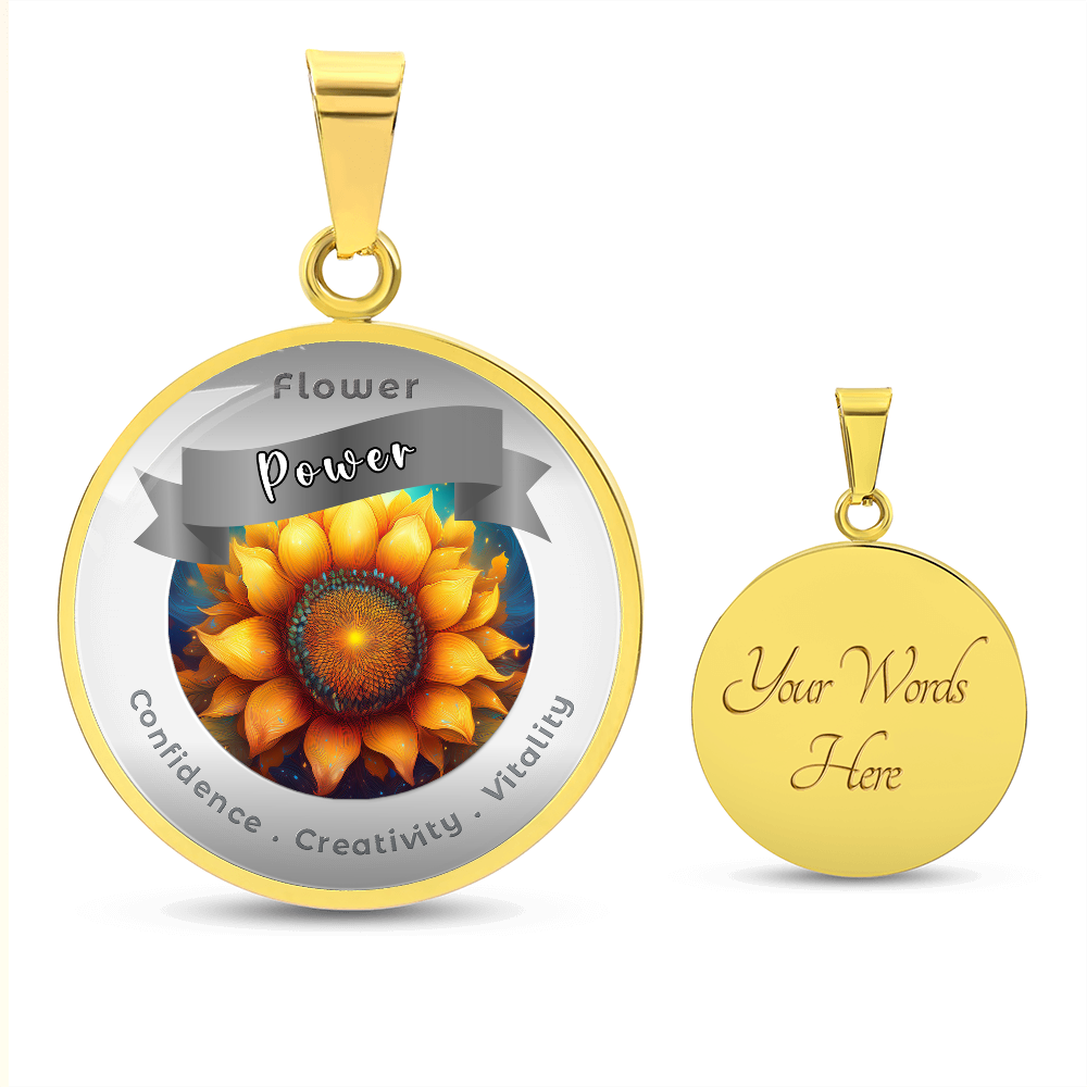 Sunflower - Affirmation Necklace - More Than CharmsMore Than Charms