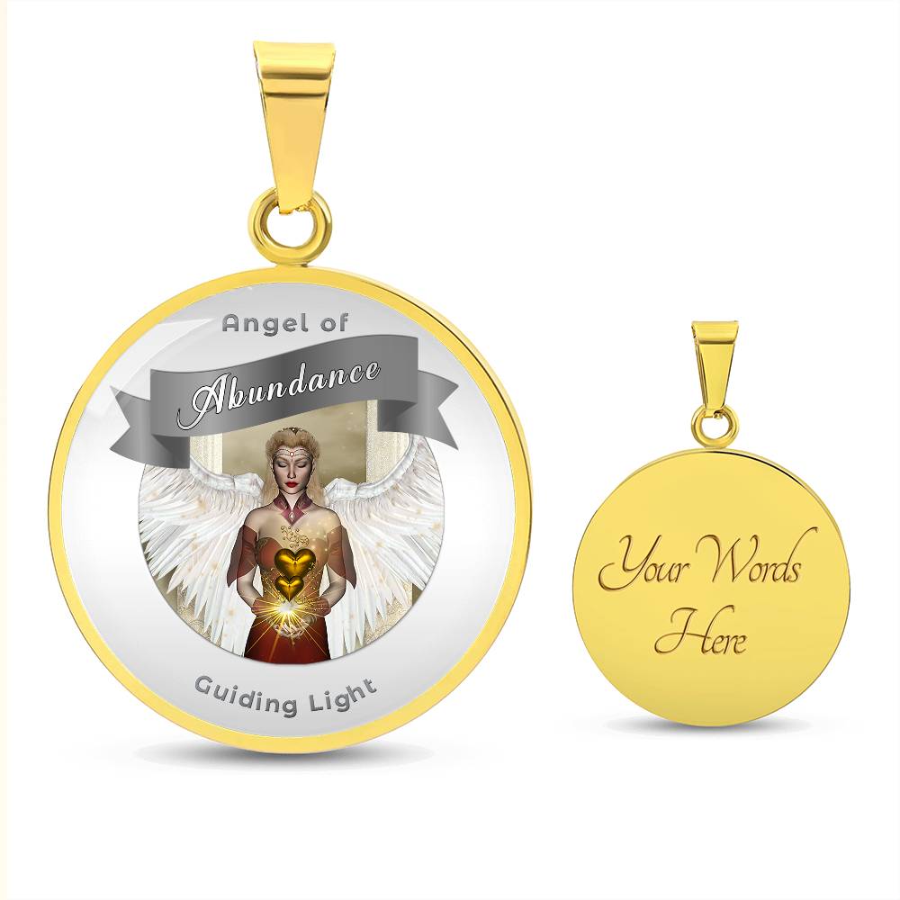 Abundance - Guardian Angel Affirmation Necklace - More Than CharmsMore Than Charms
