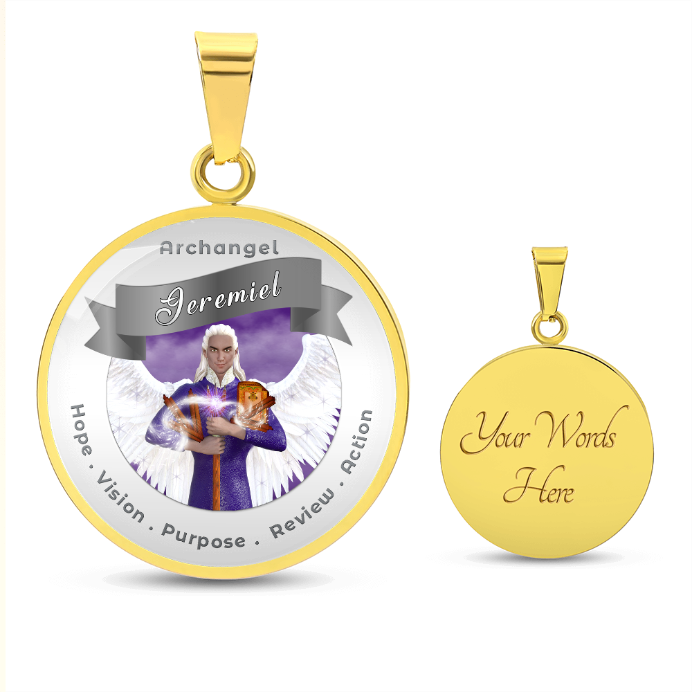 Archangel Jeremiel - Affirmation Necklace For Action, Hope, Purpose, Review & Visions - More Than CharmsMore Than Charms
