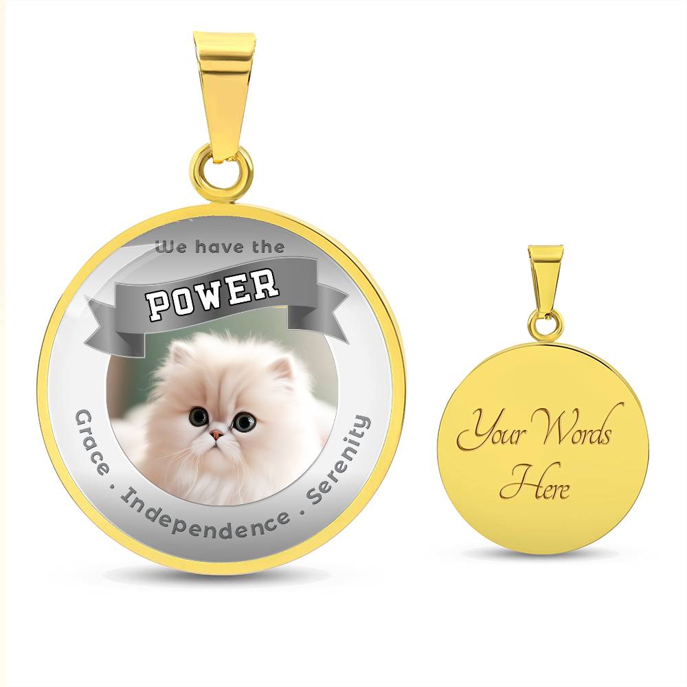 Persian - Cat Power Animal Affirmation Necklace - More Than CharmsMore Than Charms