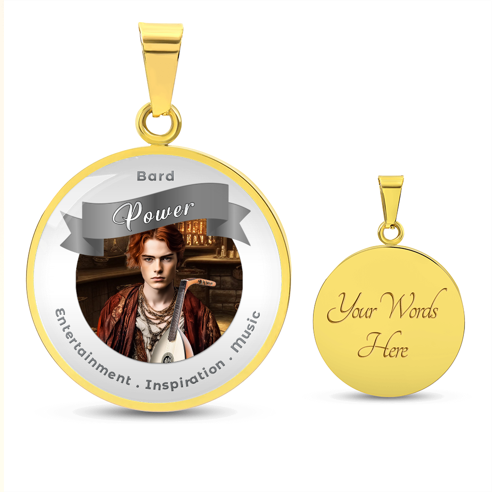 Bard - RPG Fantasy Affirmation Necklace - More Than CharmsMore Than Charms