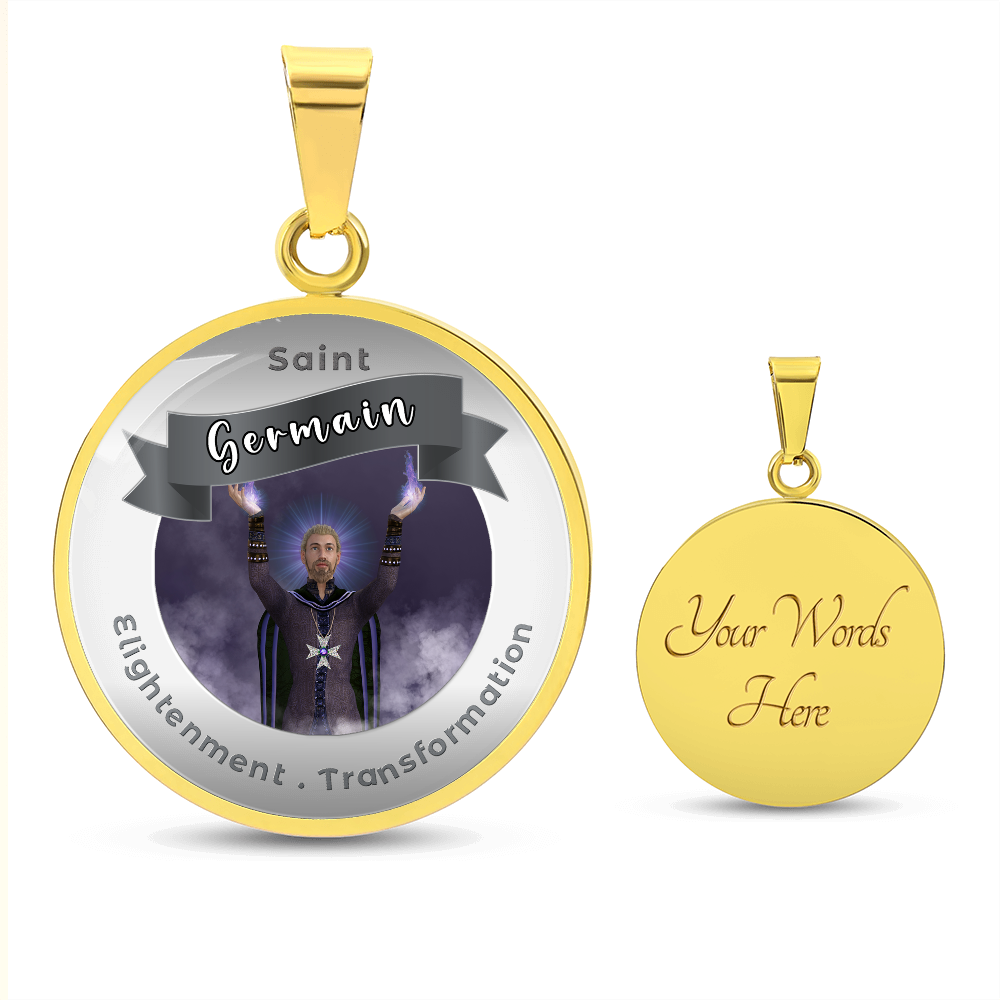 Saint Germain - Affirmation Necklace For Enlightenment & Transformation - More Than CharmsMore Than Charms