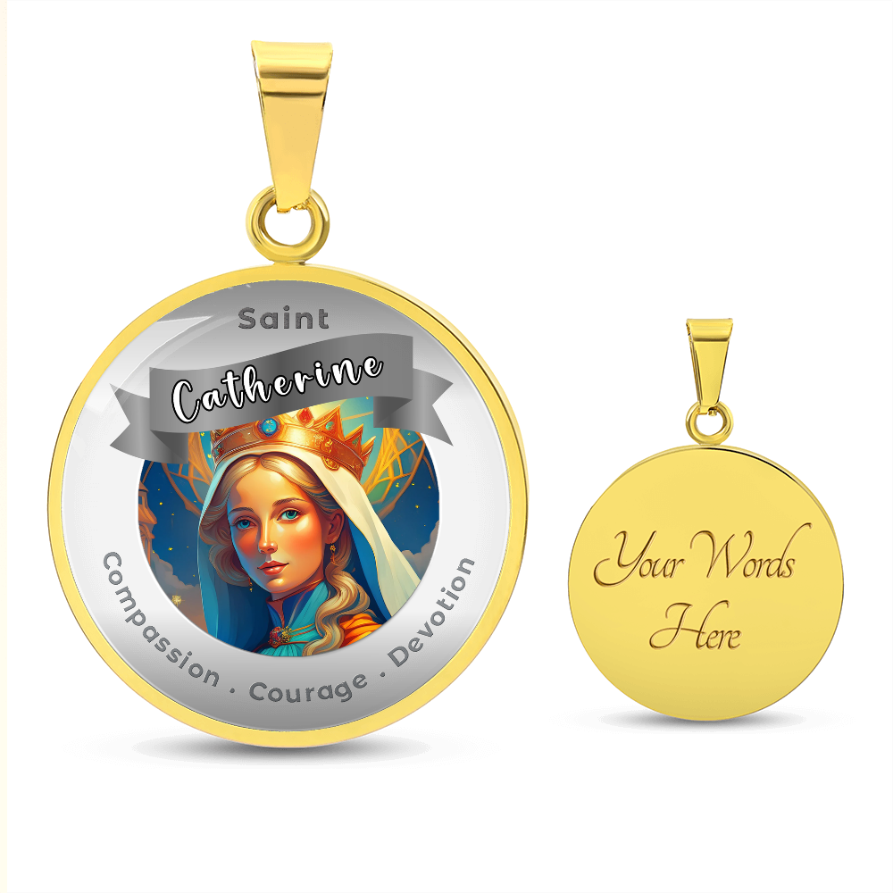 Saint Catherine - Affirmation Necklace - More Than CharmsMore Than Charms