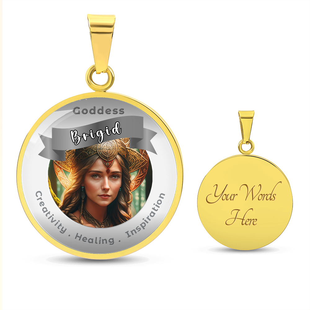 Brigid - Affirmation Pendant For Creativity . Healing . Inspiration -More Than CharmsMore Than Charms