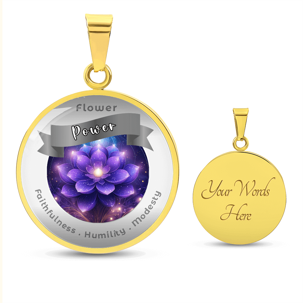 Violet - Affirmation Necklace - More Than CharmsMore Than Charms