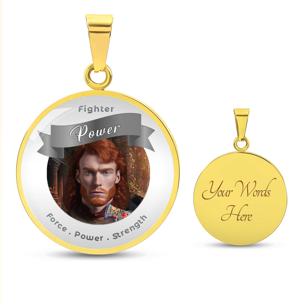 Fighter - RPG Fantasy Affirmation Necklace - More Than CharmsMore Than Charms