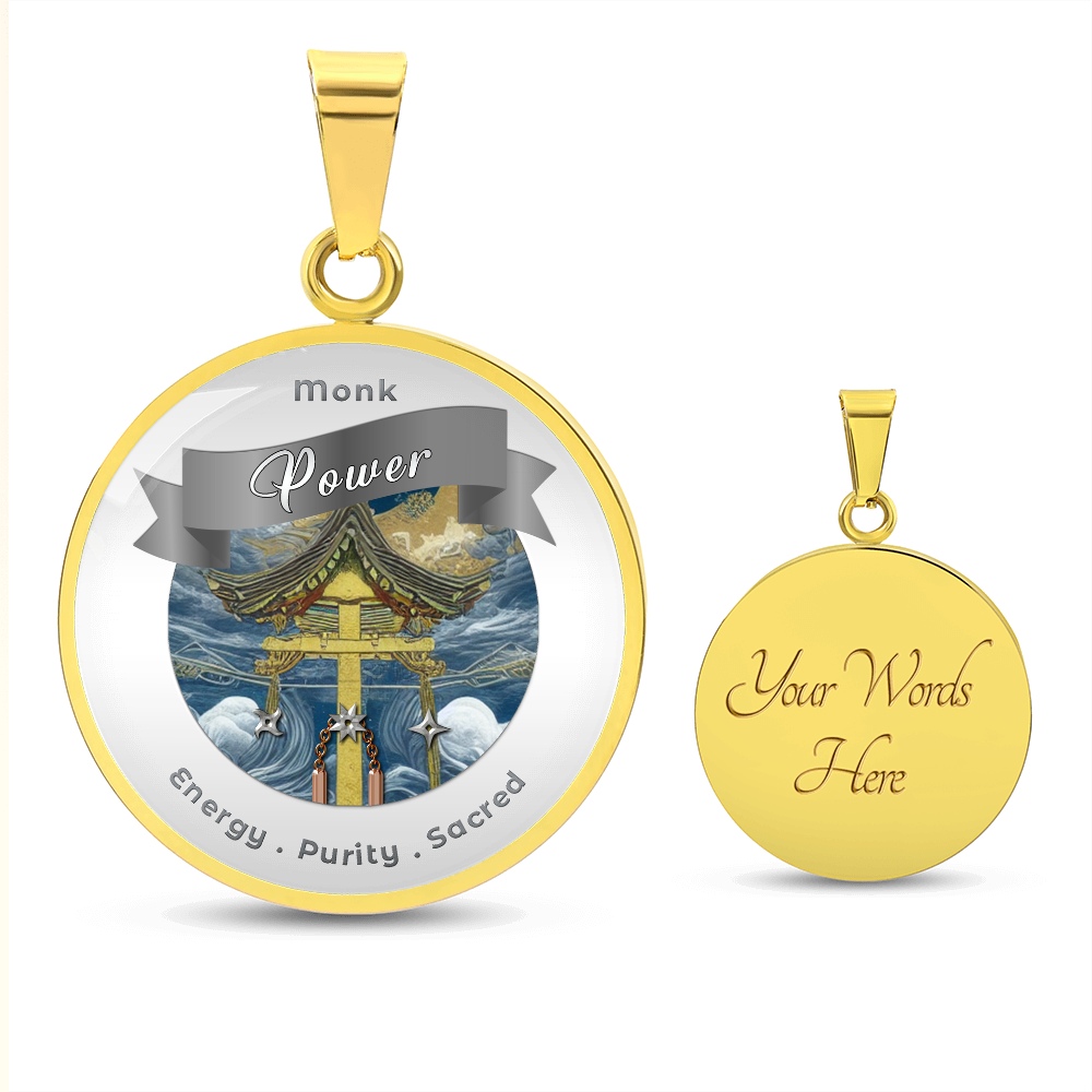 Monk 2 - RPG Fantasy Affirmation Necklace - More Than CharmsMore Than Charms