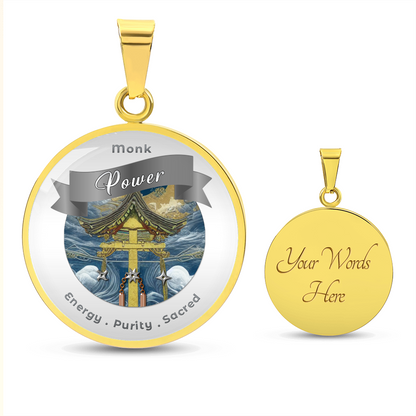 Monk 2 - RPG Fantasy Affirmation Necklace - More Than CharmsMore Than Charms
