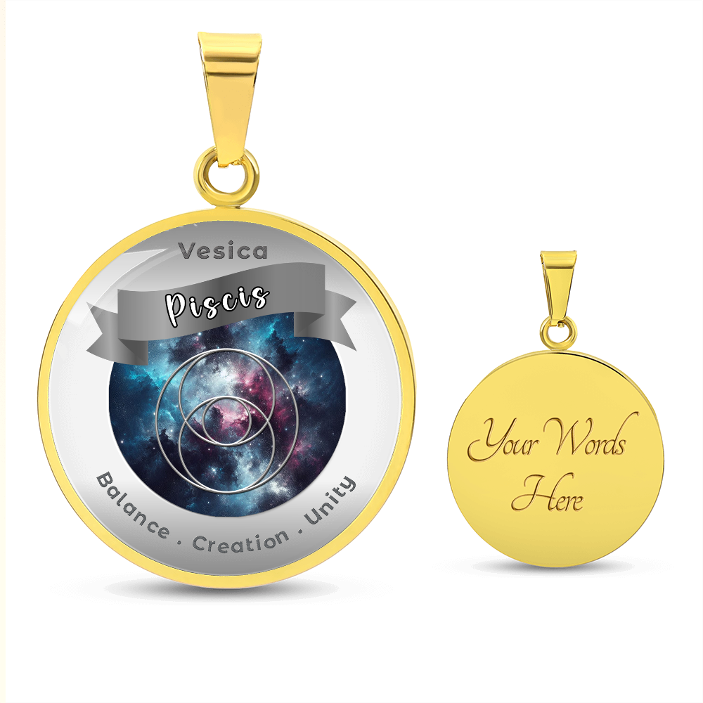 Vescica Piscis - Unity Creation Balance - Affirmation Necklace - More Than CharmsMore Than Charms