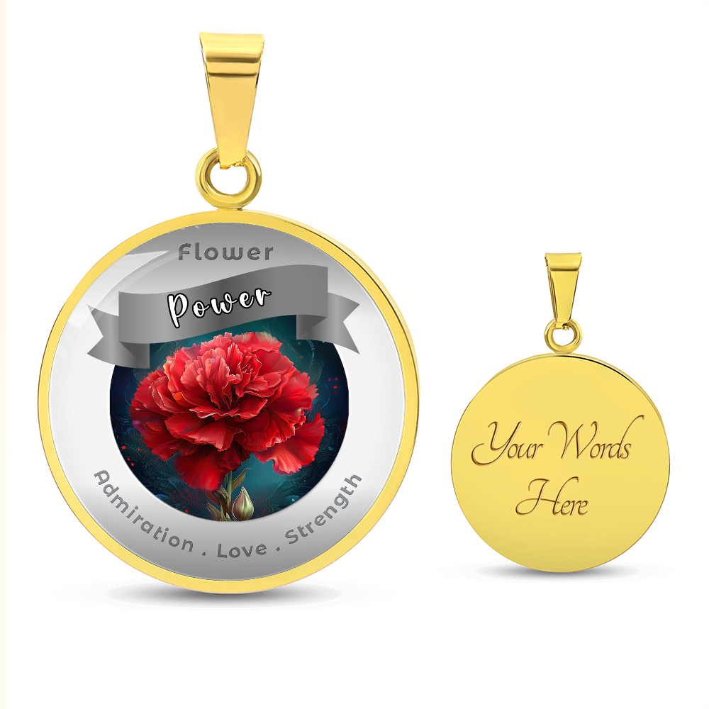 Carnation - Affirmation Necklace - More Than CharmsMore Than Charms