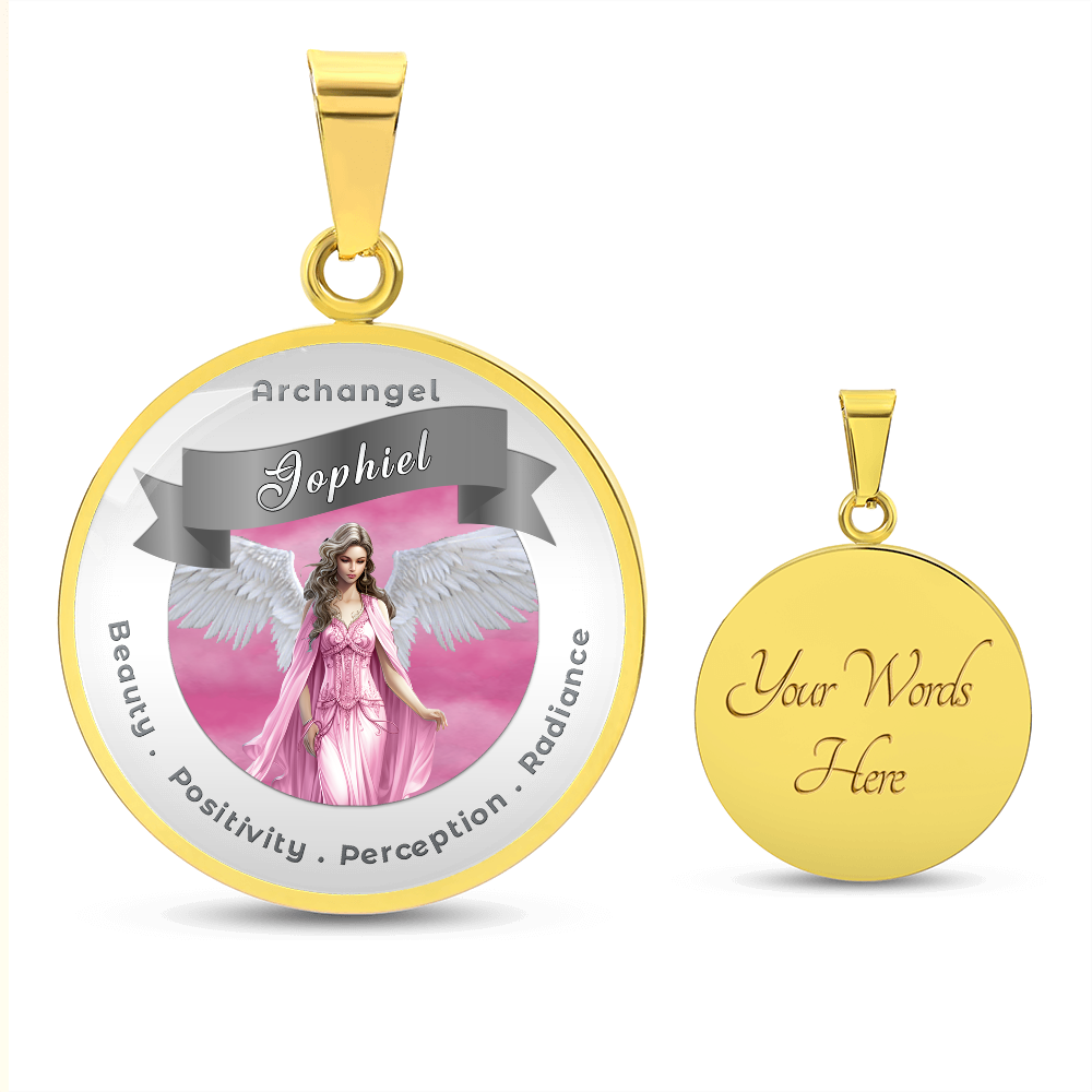 Archangel Jophiel - Affirmation Necklace For Beauty, Positivity, Perception & Radiance - More Than CharmsMore Than Charms