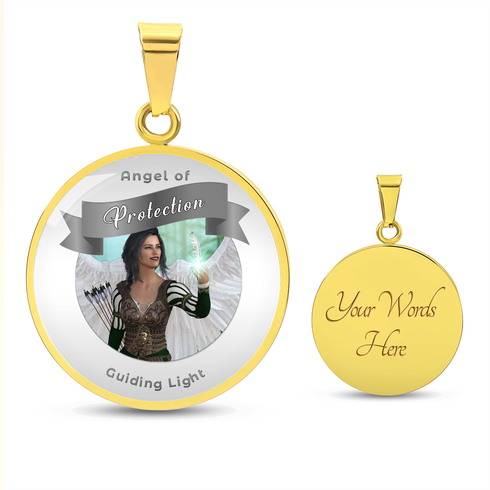 Protection - Guardian Angel Affirmation Necklace - More Than CharmsMore Than Charms