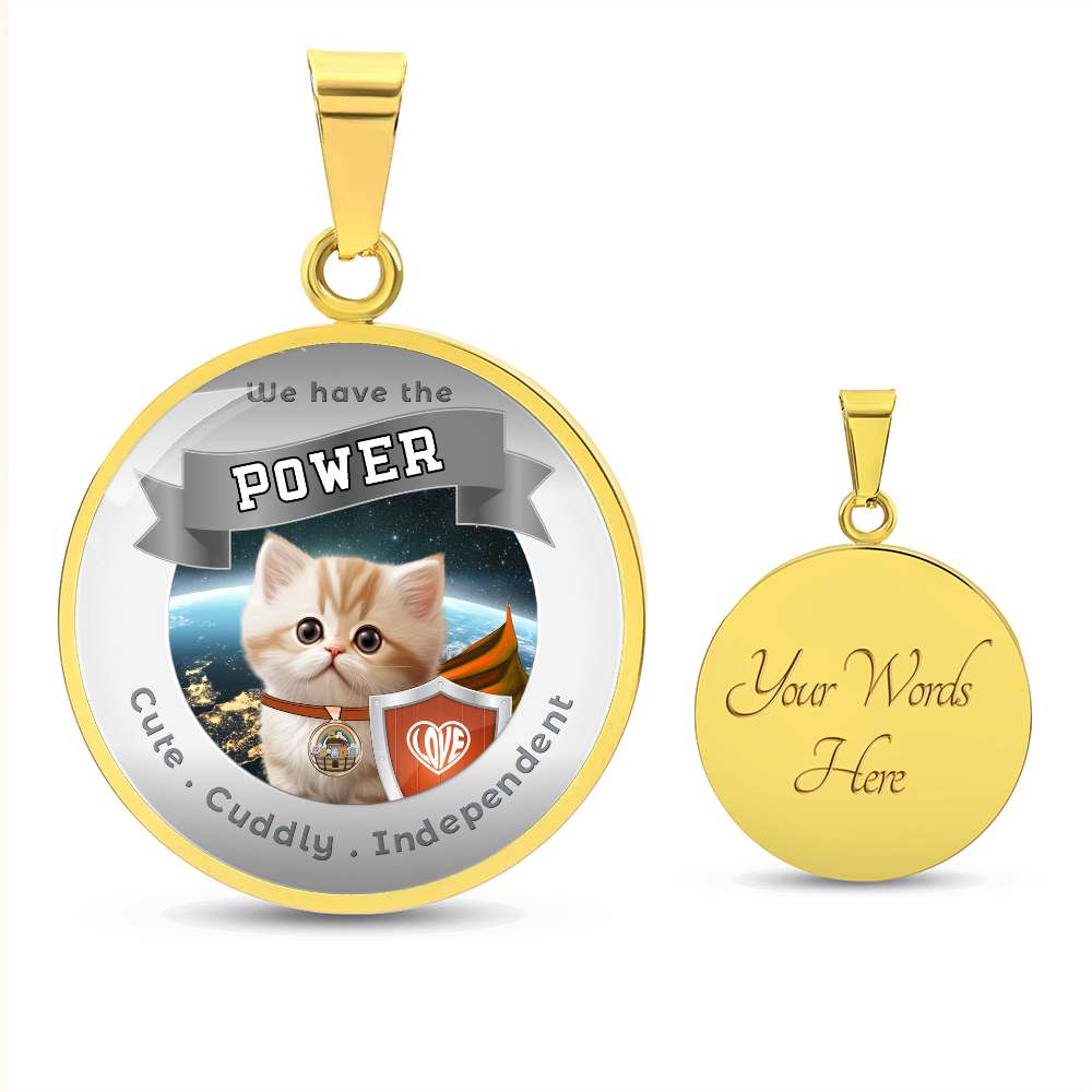 Munchkin - Super Hero Cat - Power Animal Affirmation Necklace - More Than CharmsMore Than Charms