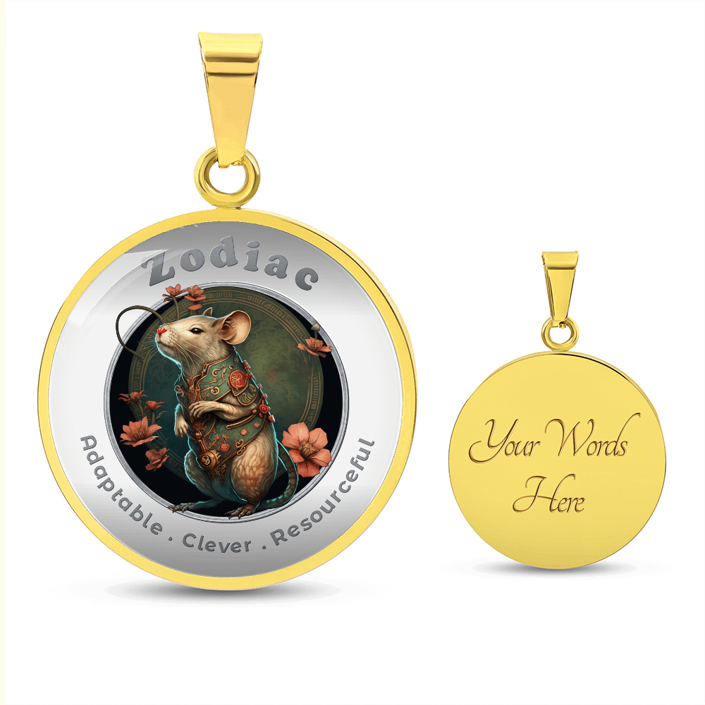 Rat - Chinese Zodiac - Affirmation Necklace - More Than CharmsMore Than Charms