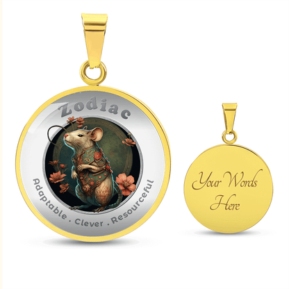 Rat - Chinese Zodiac - Affirmation Necklace - More Than CharmsMore Than Charms