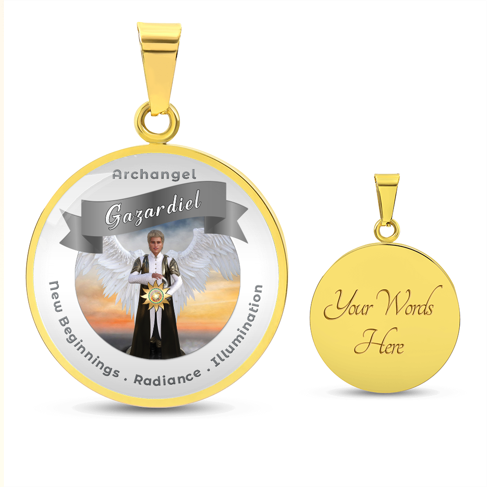 Archangel Gazadiel - Affirmation Necklace For New Beginnings, Radiance & Illumination- More Than CharmsMore Than Charms