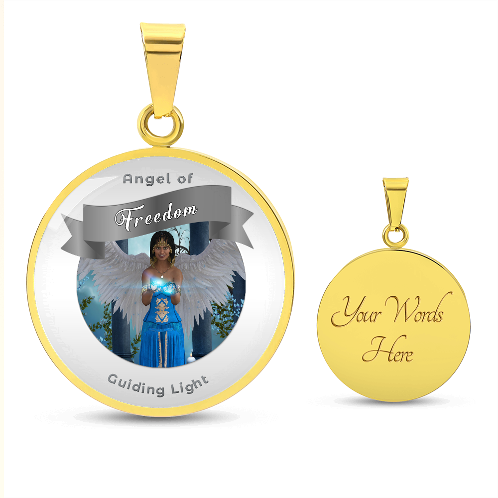 Freedom - Guardian Angel Affirmation Necklace - More Than CharmsMore Than Charms