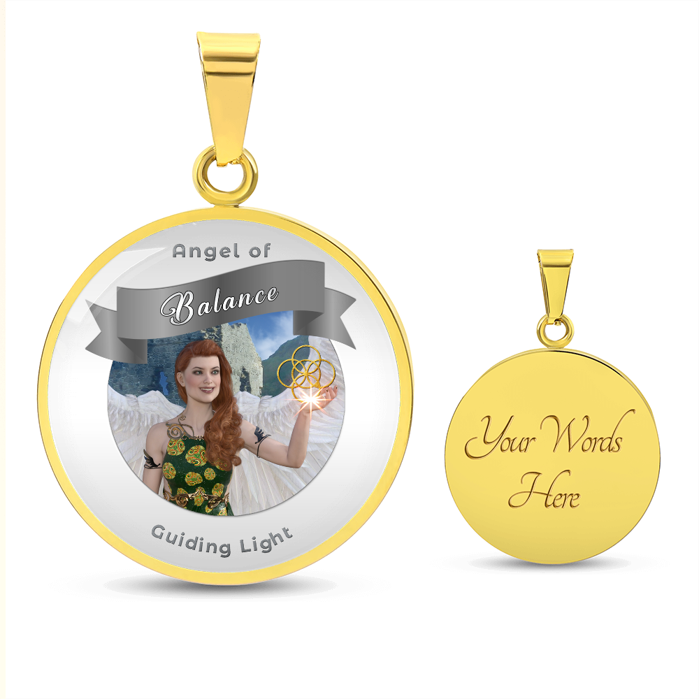 Balance - Guardian Angel Affirmation Necklace - More Than CharmsMore Than Charms