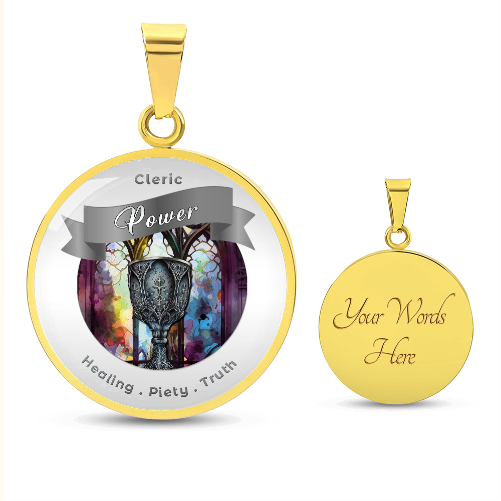 Cleric 2 - RPG Fantasy Affirmation Necklace - More Than CharmsMore Than Charms