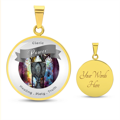 Cleric 2 - RPG Fantasy Affirmation Necklace - More Than CharmsMore Than Charms