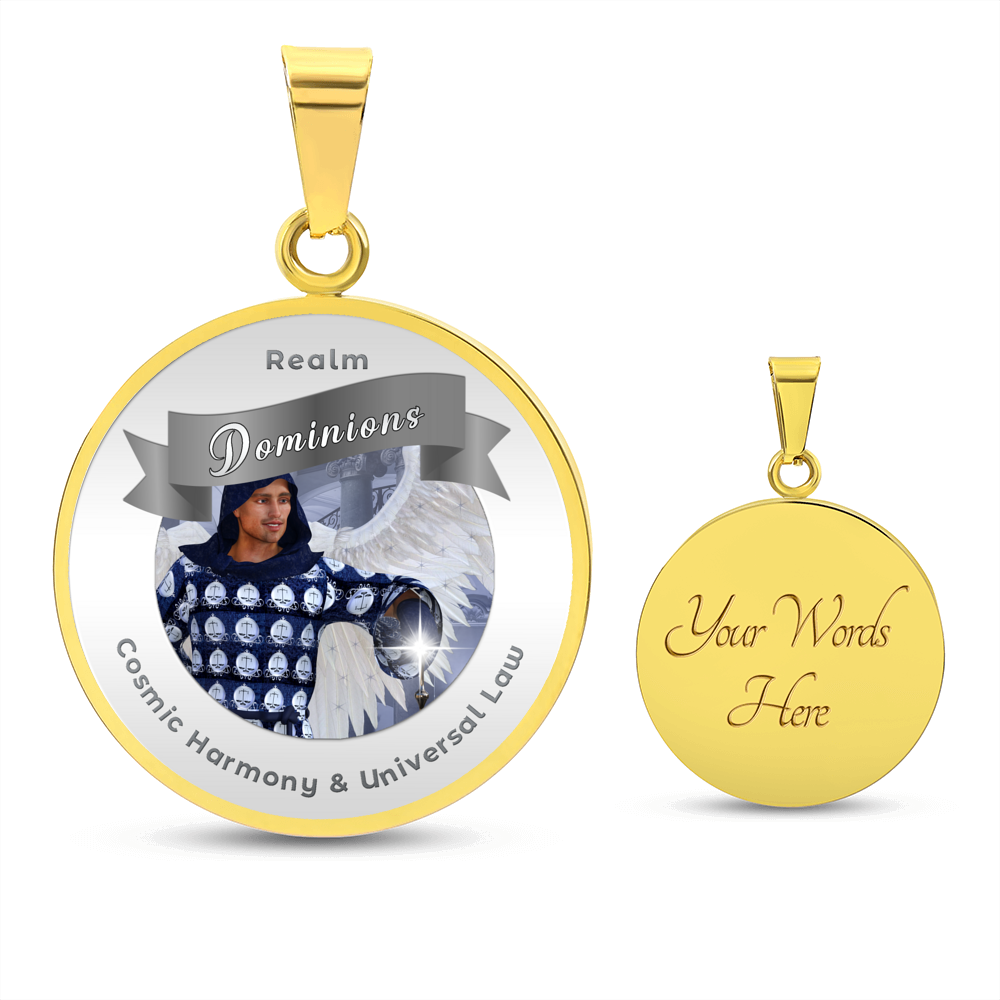 Dominions - Angelic Realm Affirmation Necklace For Cosmic Harmony & Universal Law - More Than CharmsMore Than Charms
