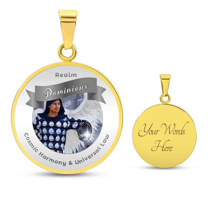 Dominions - Angelic Realm Affirmation Necklace For Cosmic Harmony & Universal Law - More Than CharmsMore Than Charms