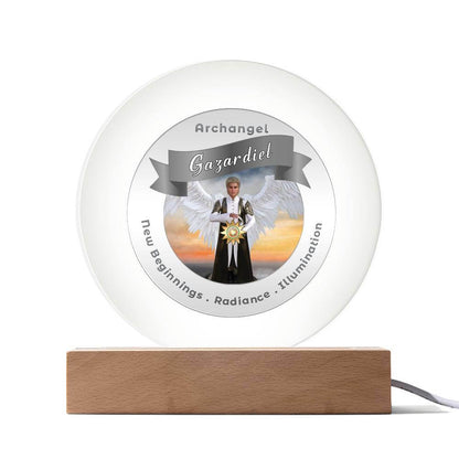 USB Circle Acrylic LED Light  -  Archangel Gazadiel