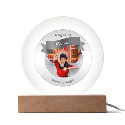 USB Circle Acrylic LED Light - Angel -Purpose