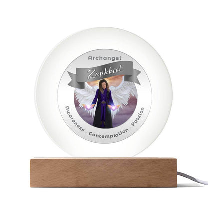 USB Circle Acrylic LED Light  - Archangel Zaphkiel
