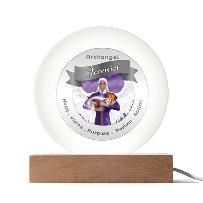 USB Circle Acrylic LED Light  - Archangel Jeremiel